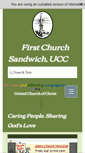 Mobile Screenshot of firstchurchsandwich.org